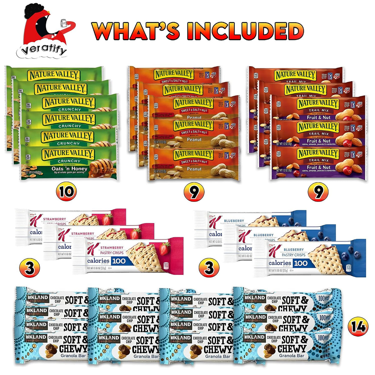 every bar is individually sealed for portability, freshness, and portion control