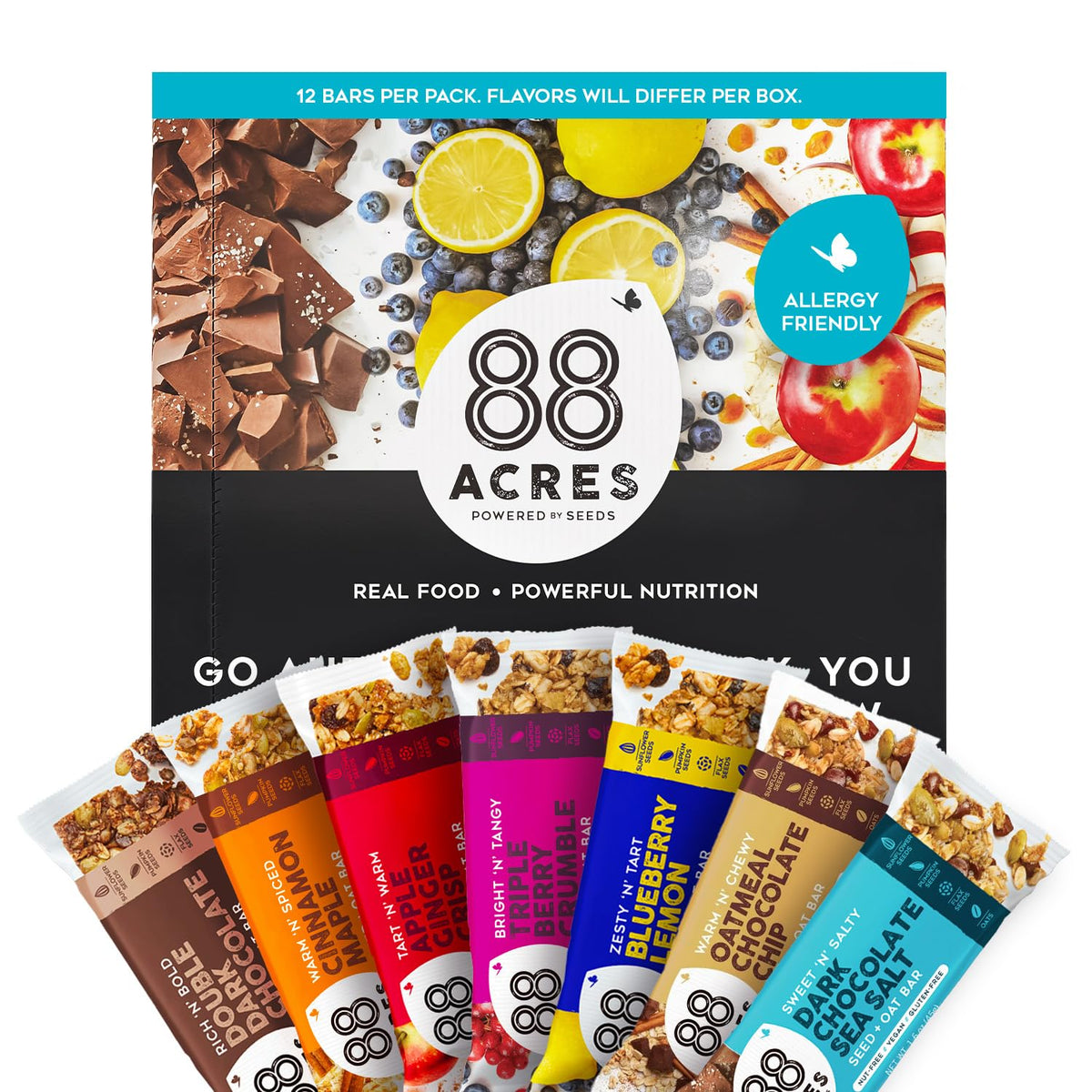 every variation is sold as a portable 12-count pouch of individually wrapped bars.