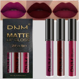 evpct Gothic Lipstick Set – Holiday Stocking Stuffer for Mom and Sister, Smudge-Proof Dark Red Purple Black Lipstick Gift