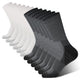 Large - Dark Grey and White (6-pack)