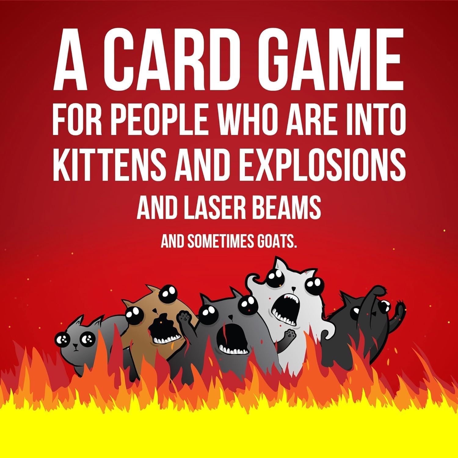Exploding Kittens Party Pack – Less Clutter Living Room Game, Single Box Holds 120 Cards