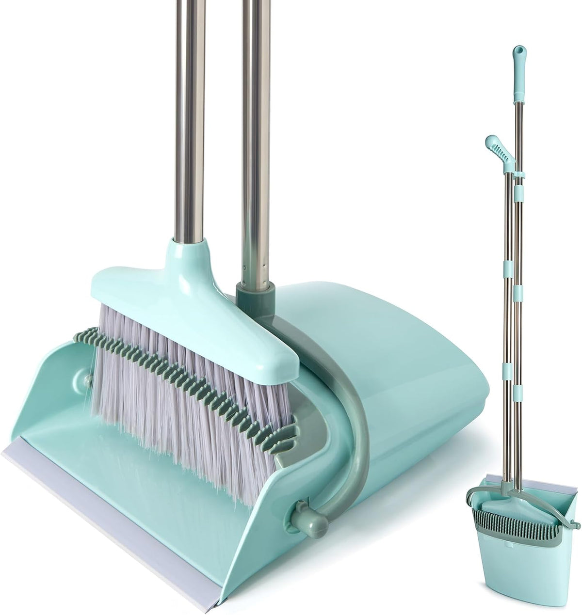 extendable stainless steel handle with 3-to-5 detachable sections, max length 54.53 inches
