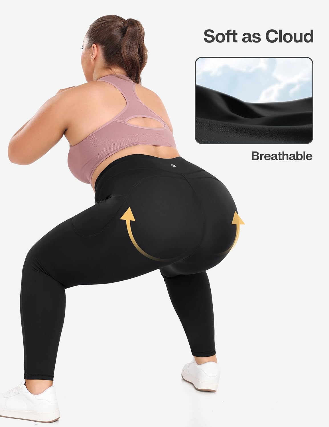 Heathyoga X-6XL Plus Size Leggings for Women – Calming Yoga Practice and Everyday Wellness Outfits