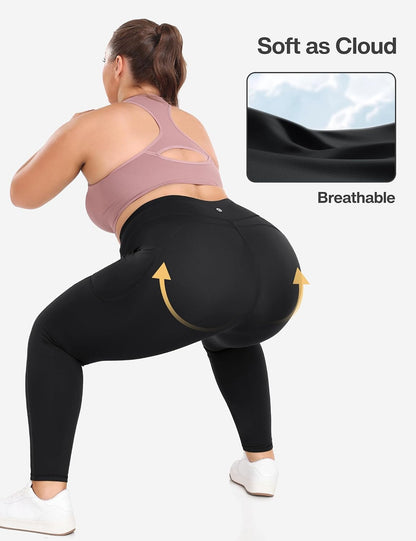 Heathyoga X-6XL Plus Size Leggings for Women – Calming Yoga Practice and Everyday Wellness Outfits