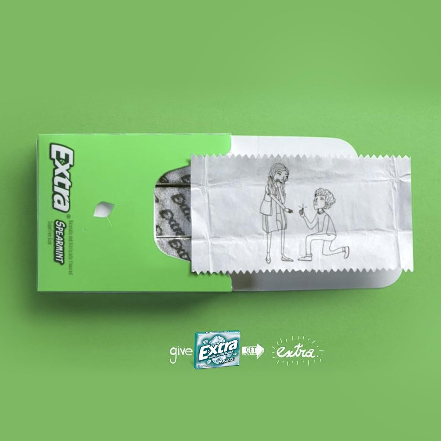 Extra Polar Ice Sugarfree Gum – Wellness Routine Essential for Mindful Snacking, 45 ct