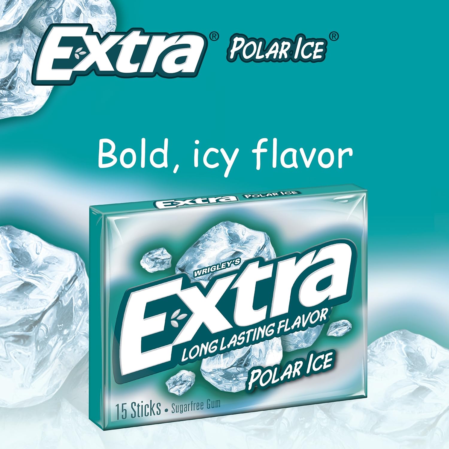 Extra Polar Ice Sugarfree Gum – Wellness Routine Essential for Mindful Snacking, 45 ct
