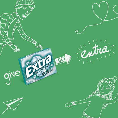 Extra Polar Ice Sugarfree Gum – Wellness Routine Essential for Mindful Snacking, 45 ct