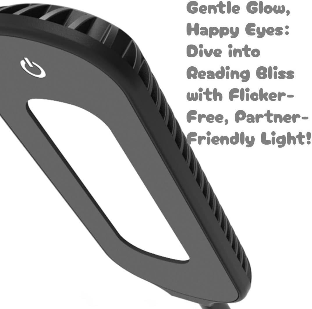 eye-protection design positioned for tabletop book reading