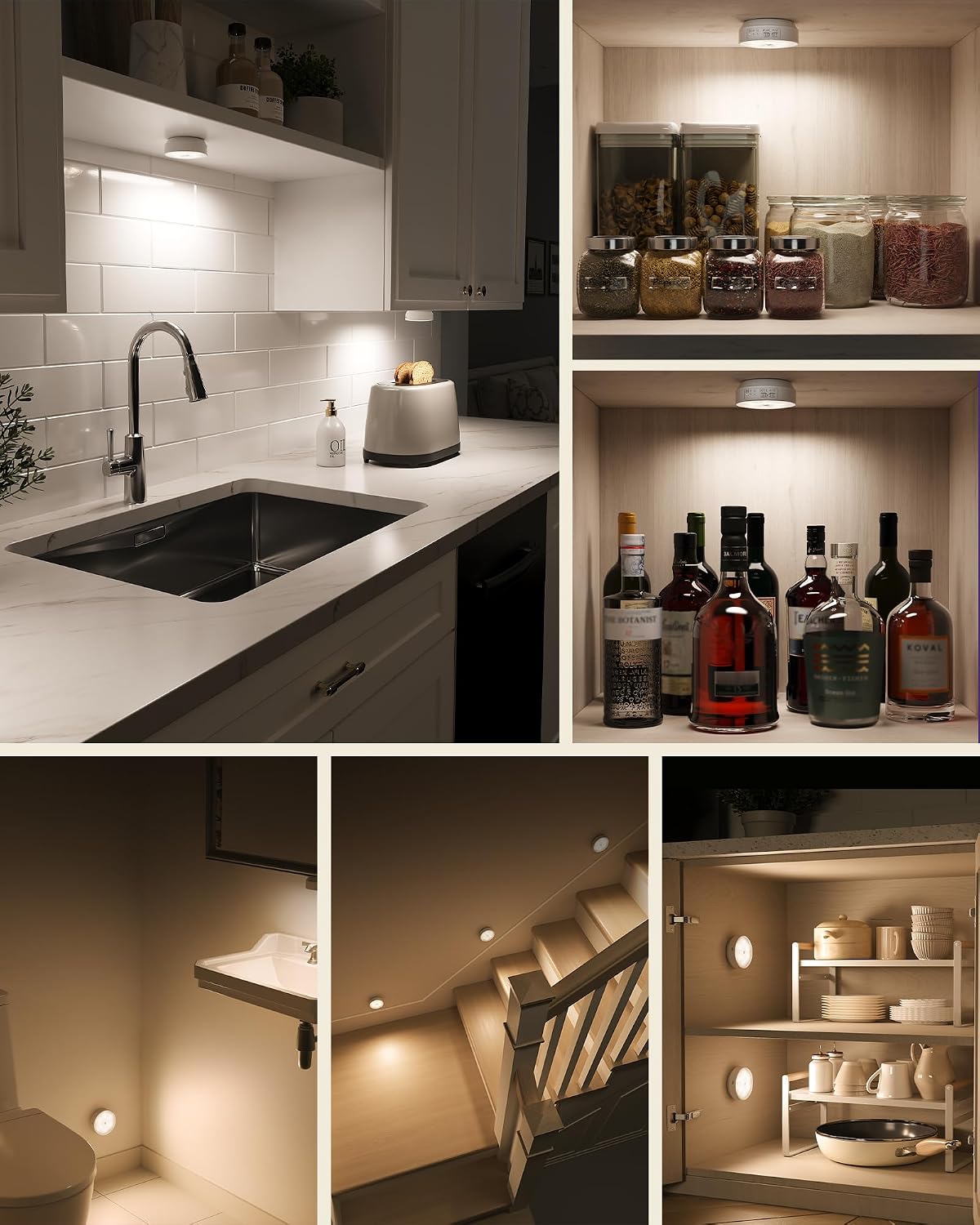 EZVALO 3 Color Temp Closet Light – Designer LED for Pantry, Wardrobe and Display Case Glow