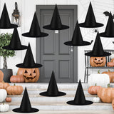 Kleverise 12 Halloween Witch Hats for Kids' Parties – No Flame, No Small Parts, Oxford Hanging Decor for Playroom and Backyard