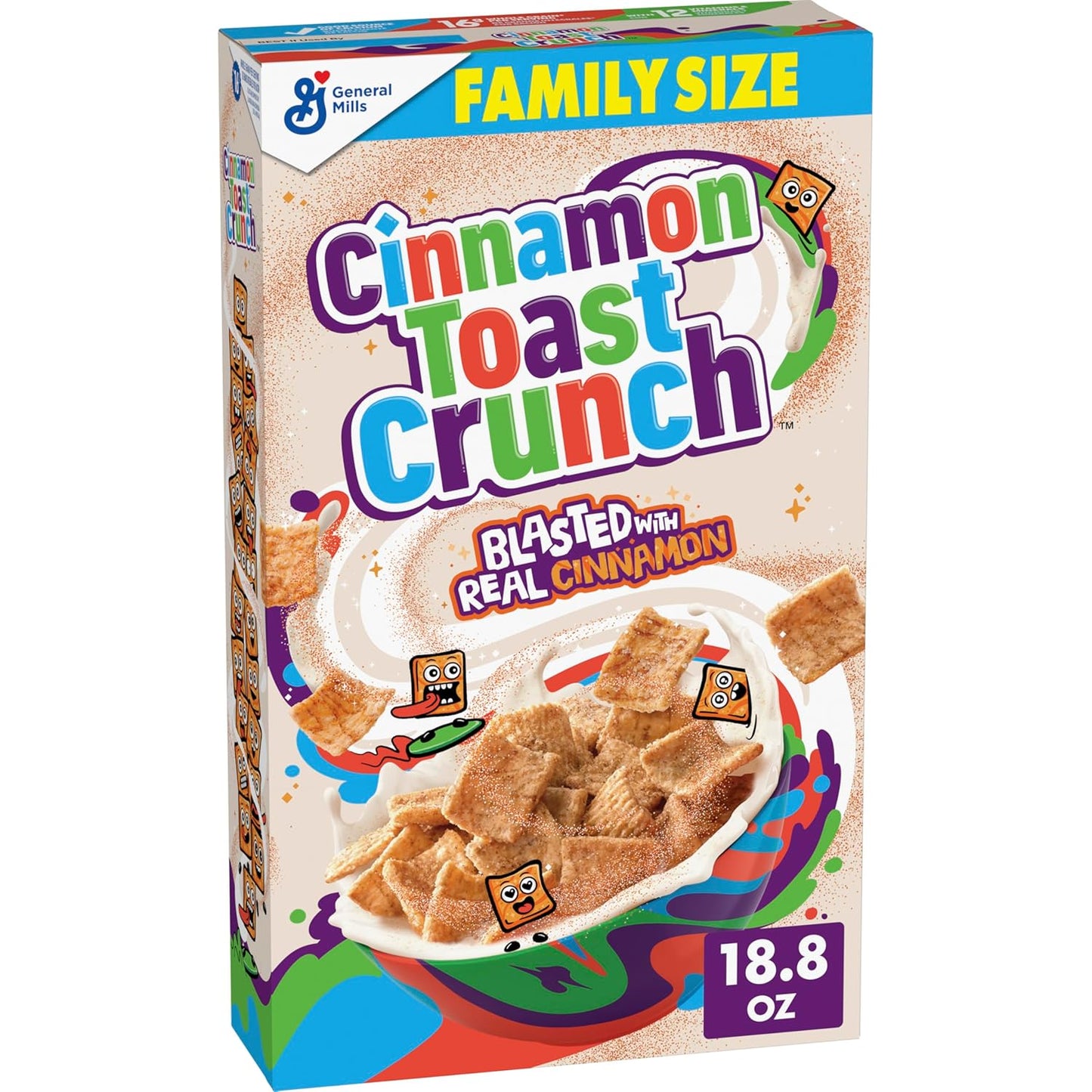 family-size 18.8 oz box providing approximately 13 servings