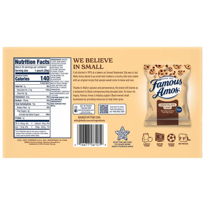 famous amos original recipe with semi-sweet chocolate chips
