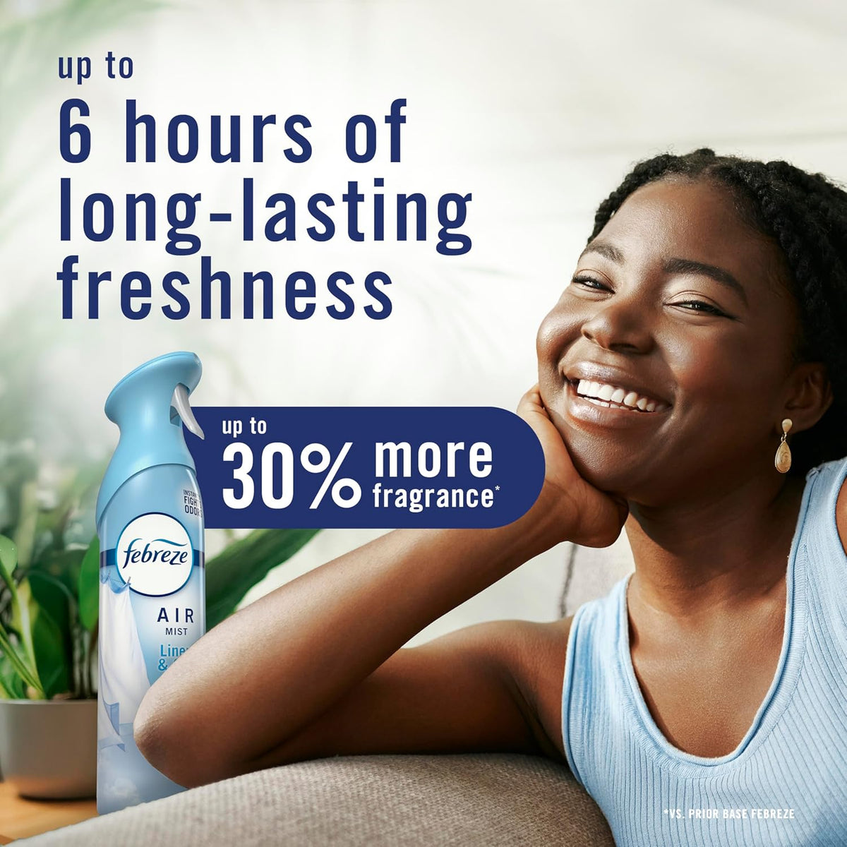 Febreze Air Mist Hawaiian Aloha – Focus-Boosting Room Spray for Home Office and Study Desk, 8.1oz 6-Pack