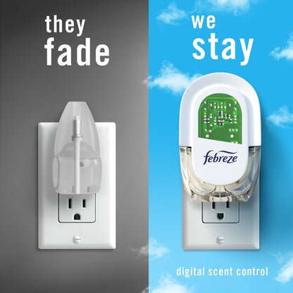 Febreze Fade Defy PLUG Refills – Calming Spring Scent Trio for Bedtime Wind-Down Rituals