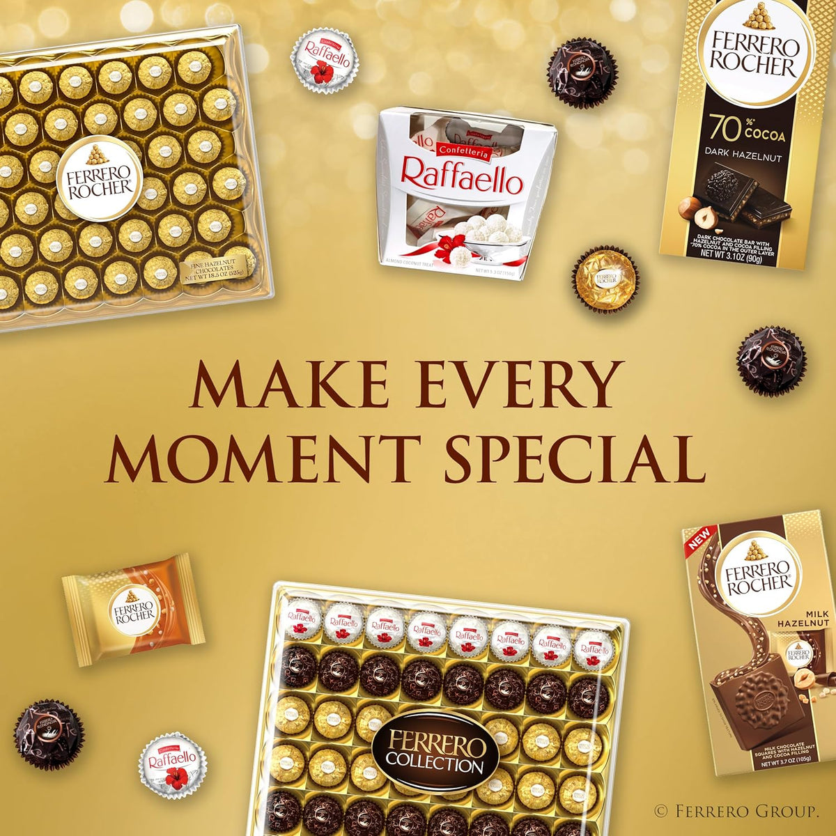 Ferrero Rocher 13 Piece Hazelnut Chocolate Bunny Box – Last-Minute Easter Basket Stuffer and Brunch Hostess Gift