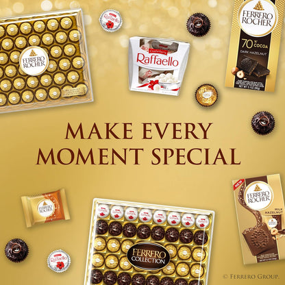 Ferrero Rocher 13 Piece Hazelnut Chocolate Bunny Box – Last-Minute Easter Basket Stuffer and Brunch Hostess Gift
