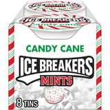 ICE BREAKERS Peppermint Mints - Kid-Friendly Holiday Party Favor with No Gloves Required, Eight 1.5-Ounce Tins