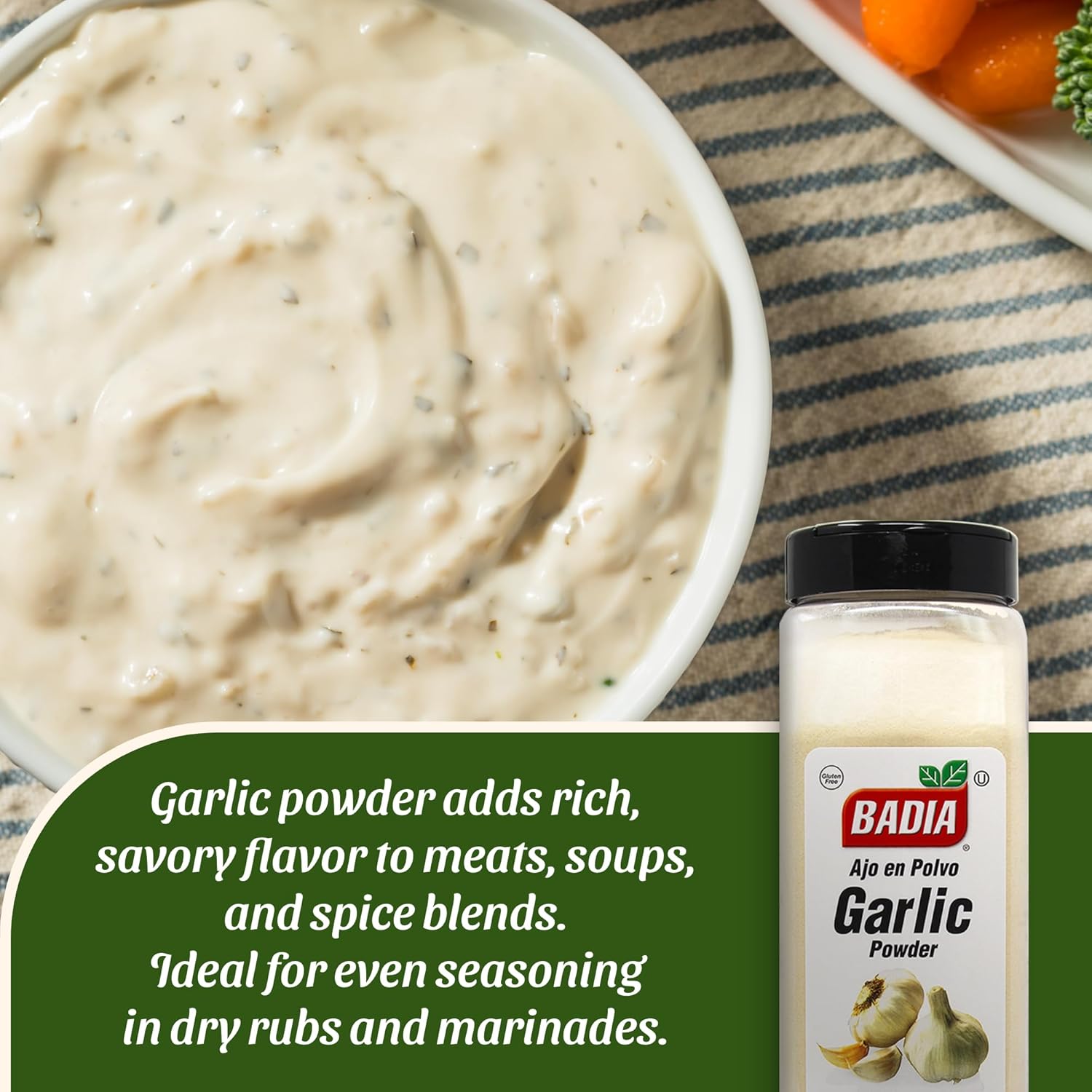 fine, smooth grind that disperses evenly into wet and dry dishes