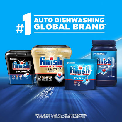 Finish Classic Dishwasher Pods 84 ct. – Less-Is-More Compact Kitchen, Pre-Measured Pods With No Plastic Waste