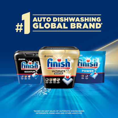 Finish Ultimate Quantum Infinity Shine Dishwasher Pods – Clean-Lined Dishwasher Pods, Neutral-Scent Fresh Finish