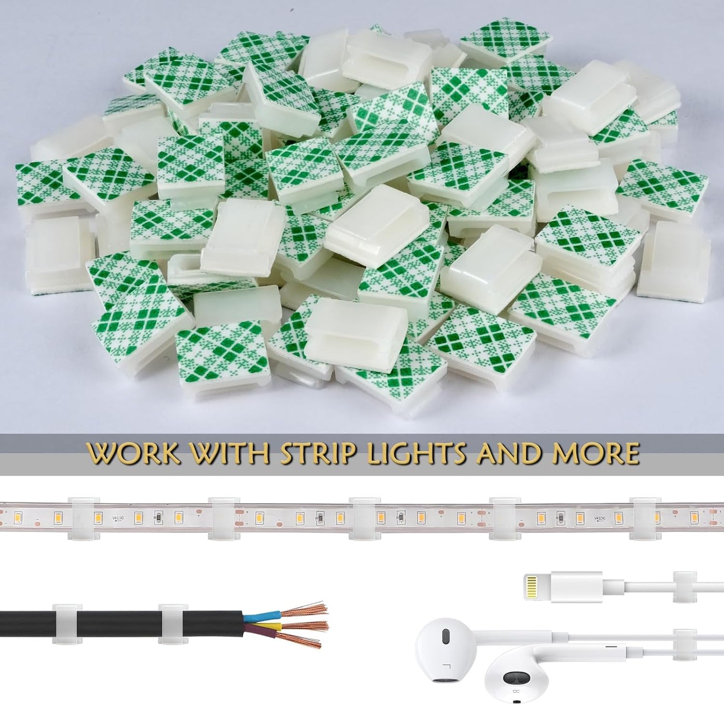 fits 8mm, 10mm, and 12mm wide led strips including 3528/5050/2835/5630 smd types
