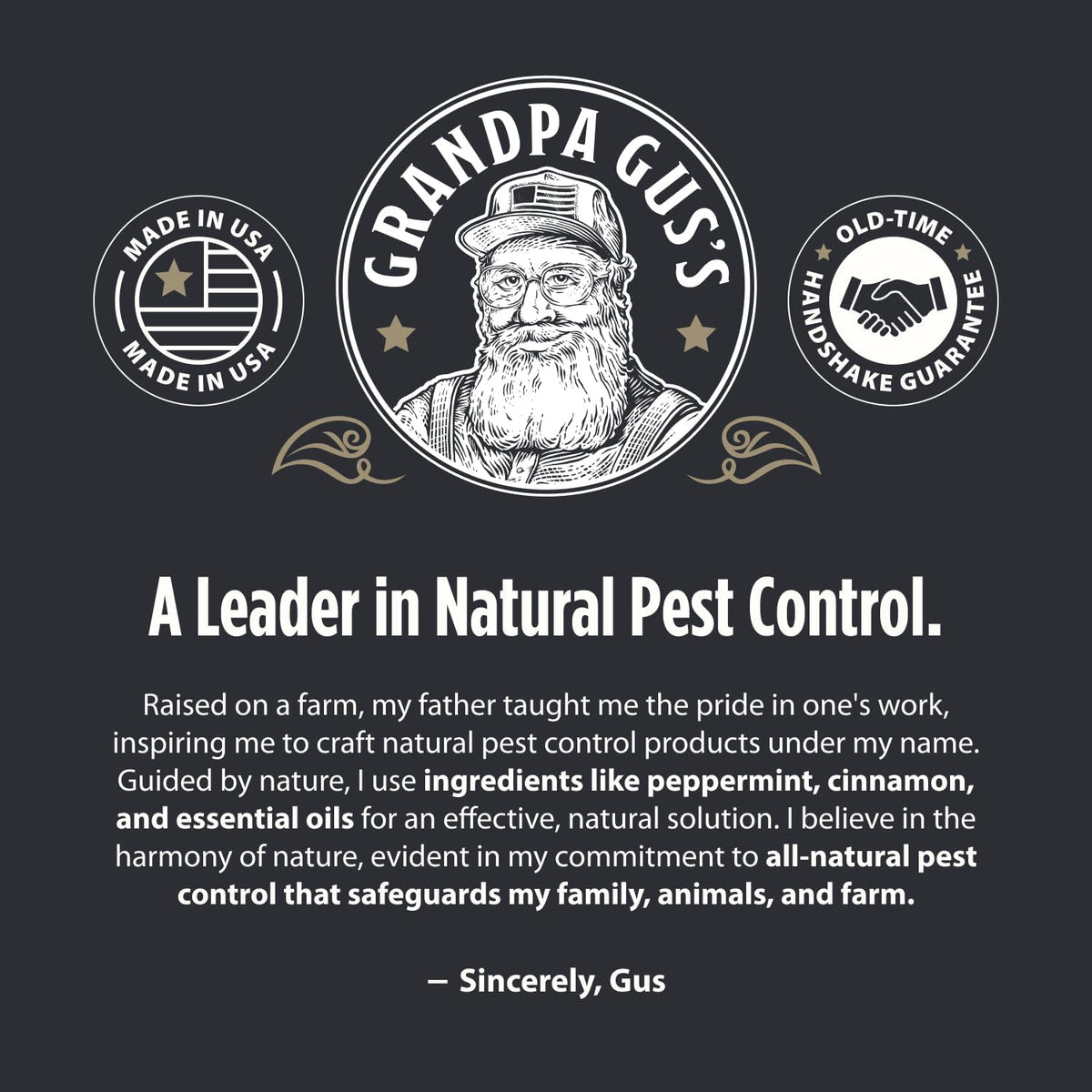Grandpa Gus's Mouse Repellent Pouches for a Calm, Rodent-Free Sanctuary, Natural Sachets for Restful Spaces