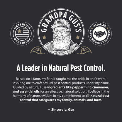 Grandpa Gus's Mouse Repellent Pouches for a Calm, Rodent-Free Sanctuary, Natural Sachets for Restful Spaces