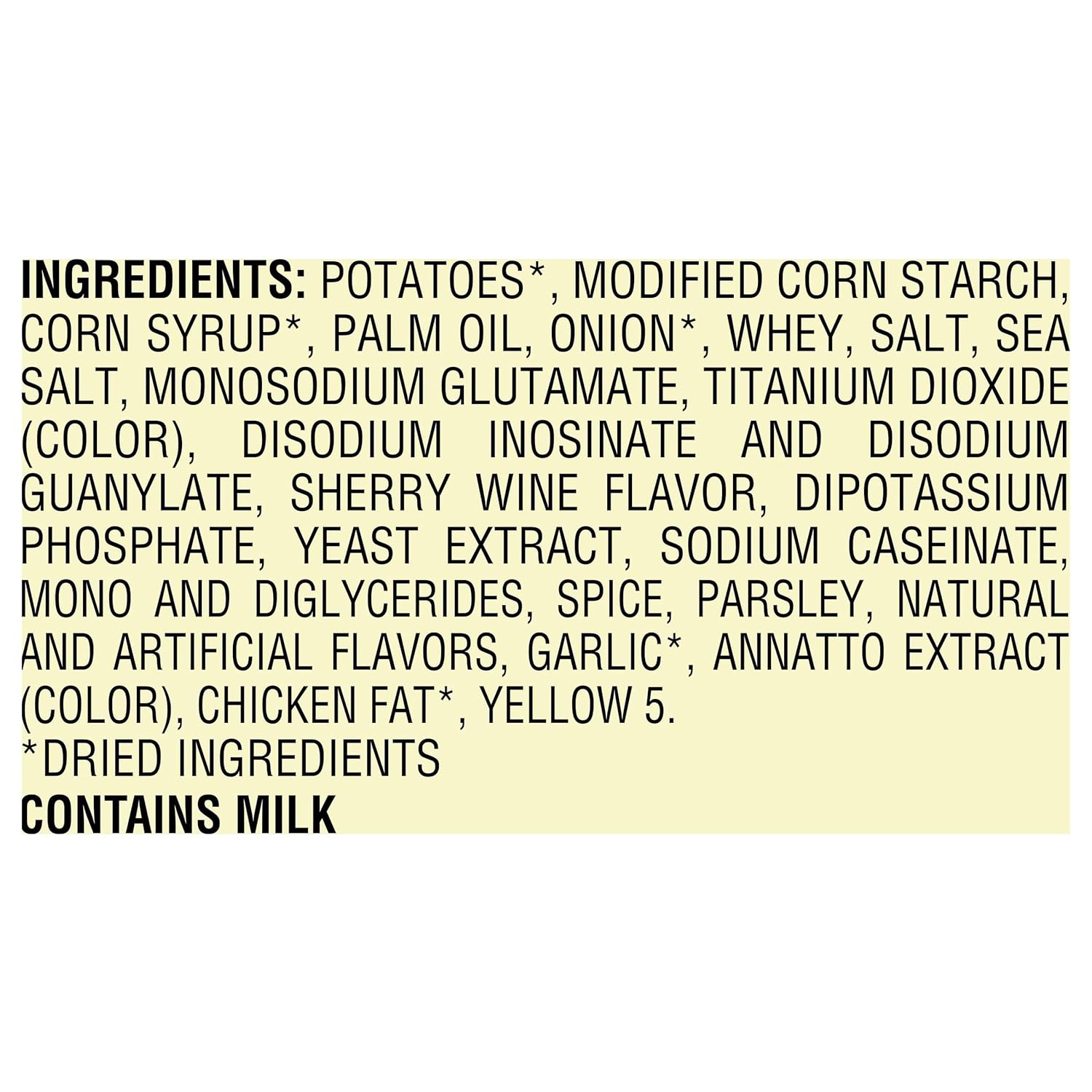 five flavor variants in one product line covering creamy, brothy, beef, poultry, and vegetable profiles