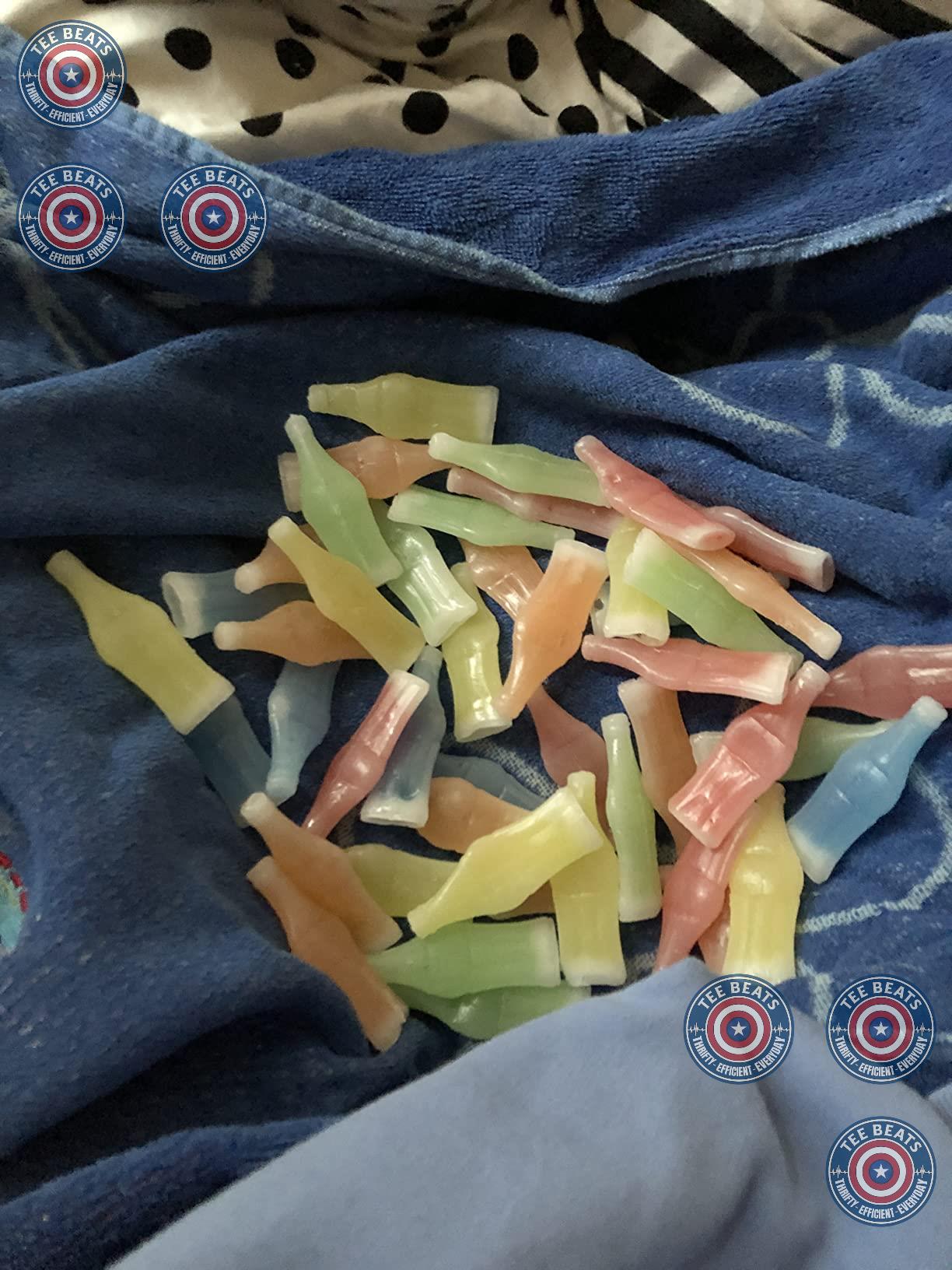 five fruit flavors: chillin' cherry, o-so orange, hello lemon, blazin' blue raspberry, groovin' green