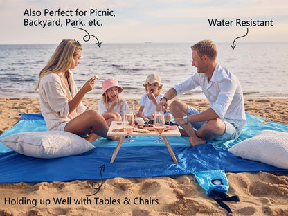 five included metal ground stakes (one spare) for secure wind anchoring