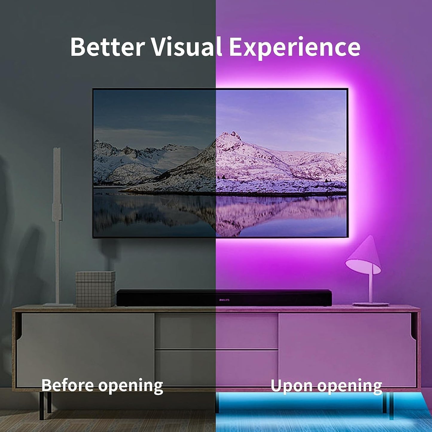 five length variants: 9.6ft, 10ft, 13ft, 16.4ft, and 16.5ft to cover 32-75 inch tvs