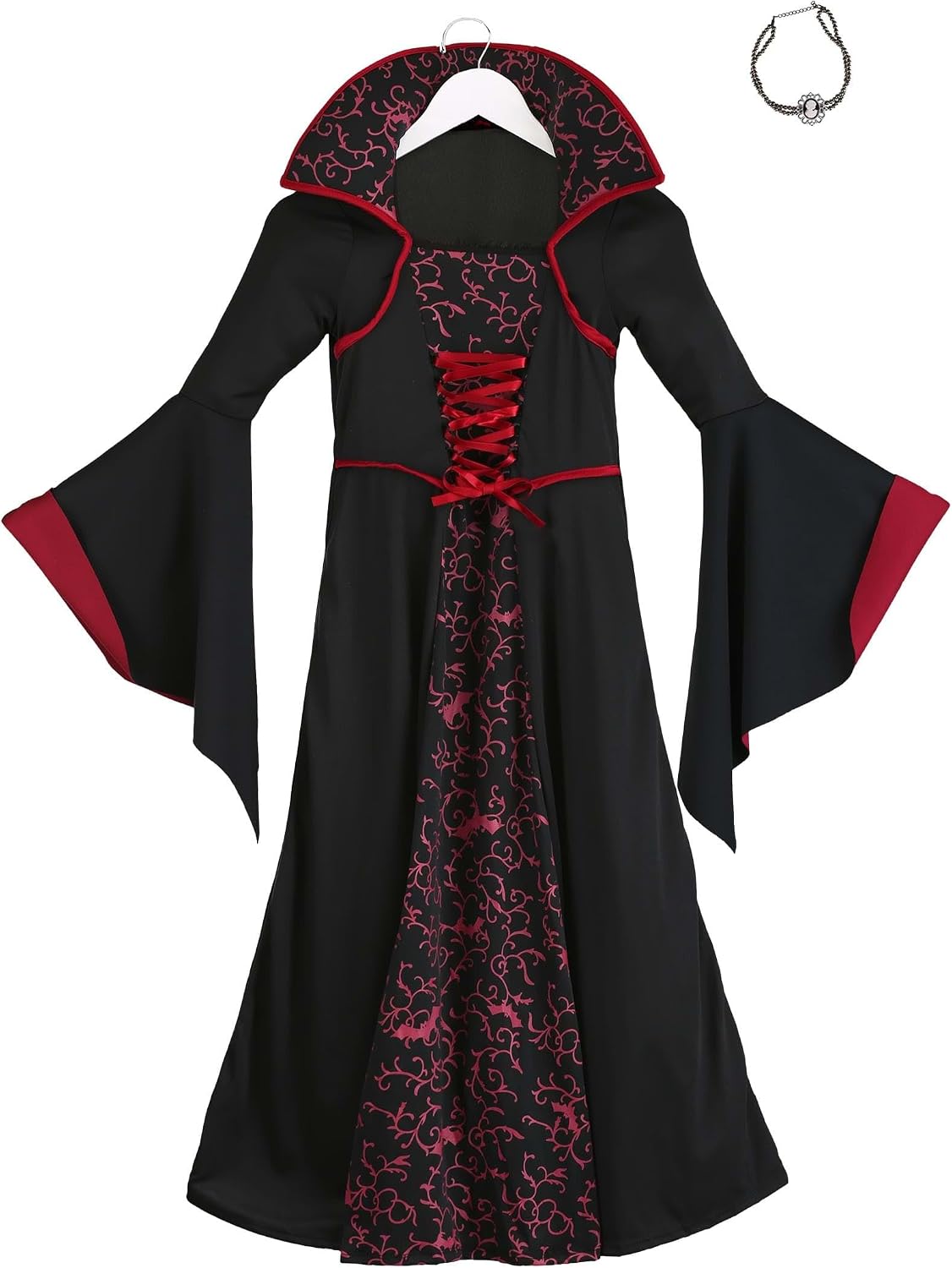five-size range (xs through xl) covering children roughly age 4 through pre-teen