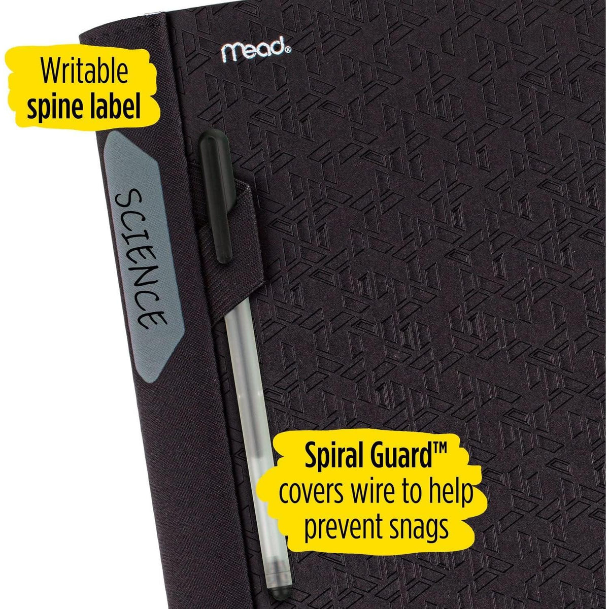 Five Star Advance Spiral Notebook + Study App for Dorm Room Productivity, 5 Subjects in One Notebook