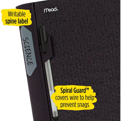 Five Star Advance Spiral Notebook + Study App for Dorm Room Productivity, 5 Subjects in One Notebook