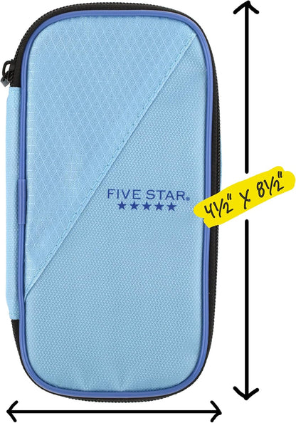Five Star Zipper Pouch with Micro-Mesh Pocket, Simple Storage Solution for a Clean Minimalist Workspace
