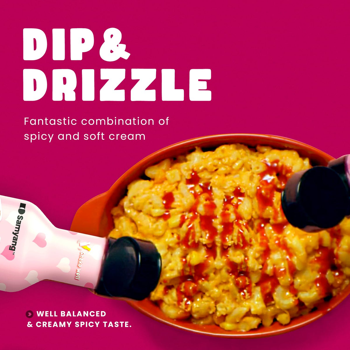 five variant options spanning flavor (original, spicy, carbonara), size (5.5 oz, 7 oz, 7.05 oz), and pack count (single, 2-pack)