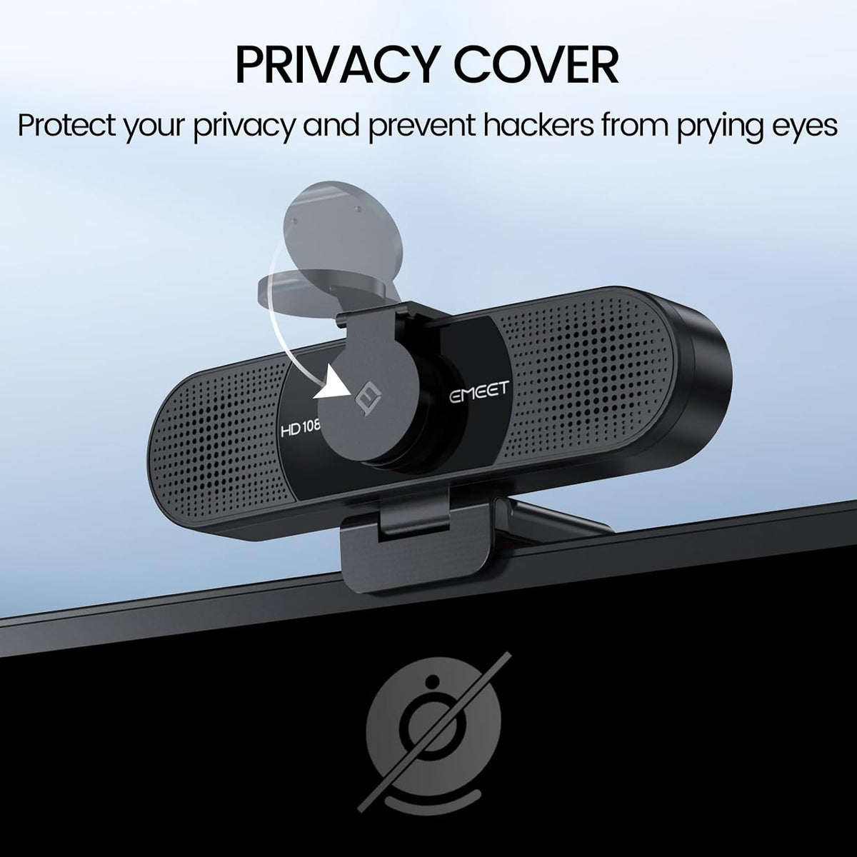 EMEET C960 1080P Webcam with Microphone, Family-Friendly Computer Camera for Kids' Online Classes