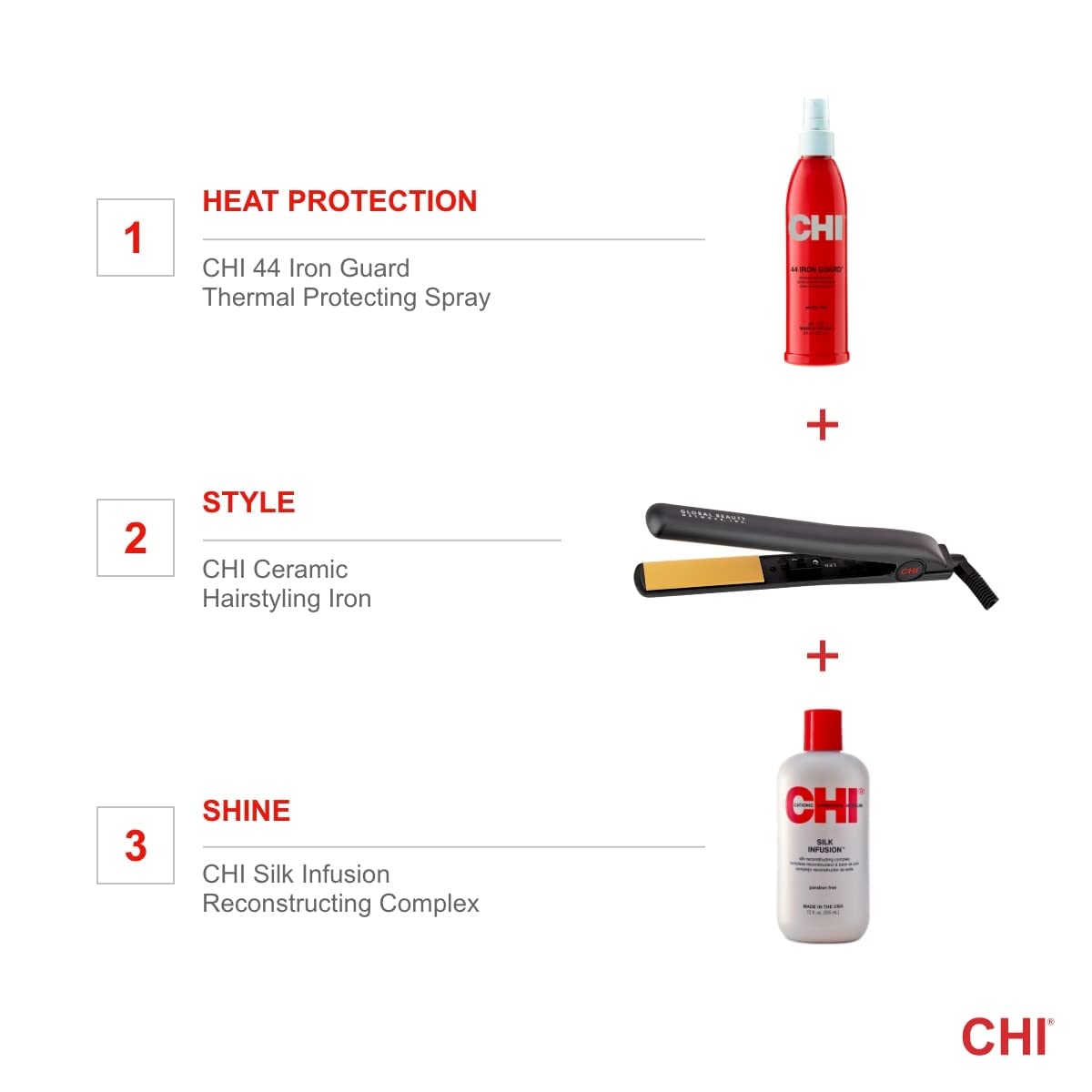 CHI Original 1-Inch Ceramic Flat Iron Ritual Hair Tool for Wellness Focused Women Who Love a Quiet Beauty Moment