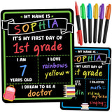 Homeschool Learning Supply, Reusable First Day of School Photo Board for Home Classroom and Milestone Documentation