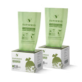 SUPERBIO Compostable Food Scrap Bags – 1.6 Gallon Plant-Based Liners for a Mindful Zero-Waste Kitchen Ritual