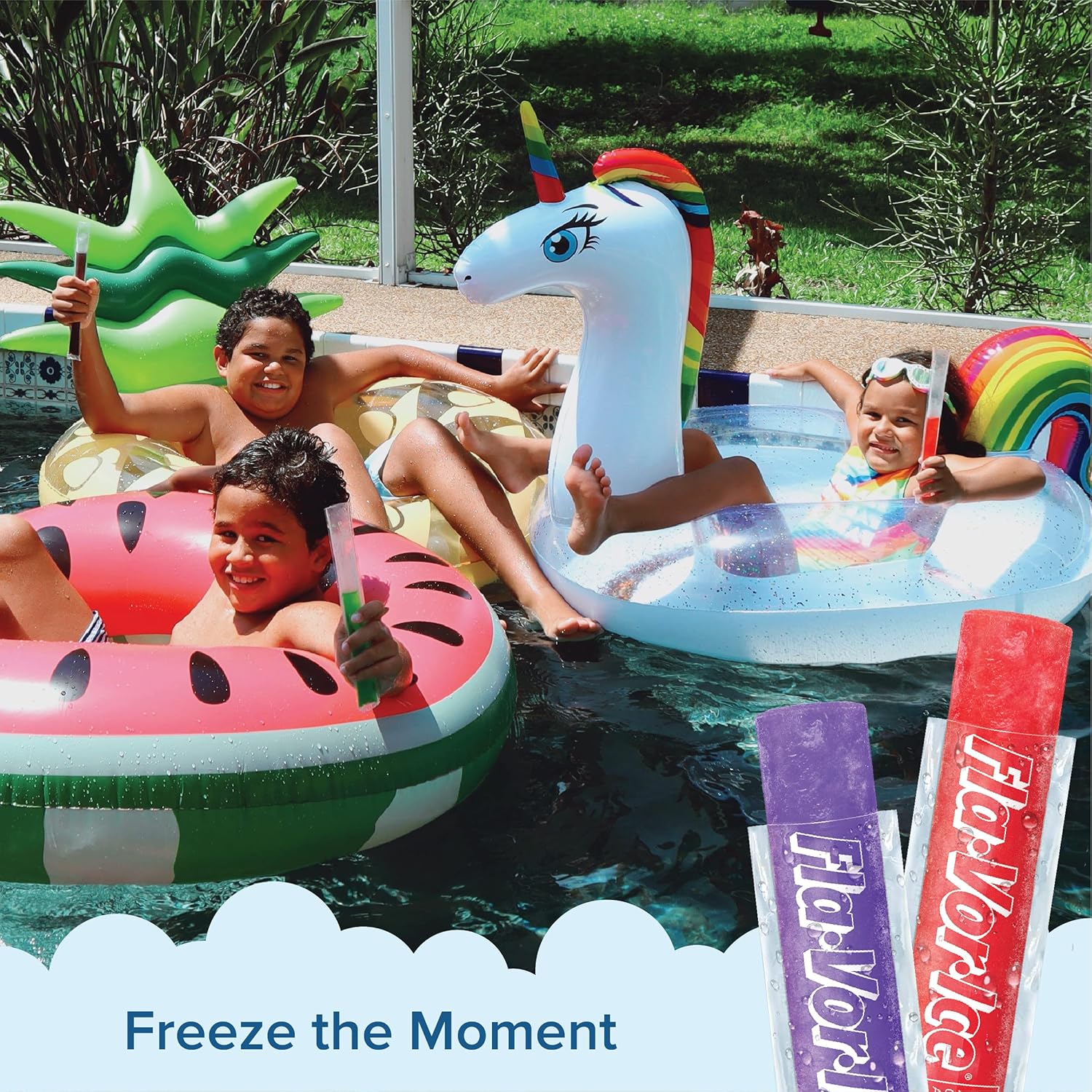 Fla-Vor-Ice Real Fruit Juice Bars – Shareable Pool Party and Backyard BBQ Hostess Gift, 100 Count Assorted Pack