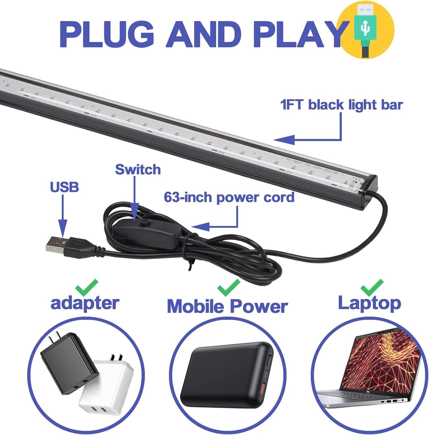 flame-retardant polycarbonate housing, non-conductive and cool-to-touch
