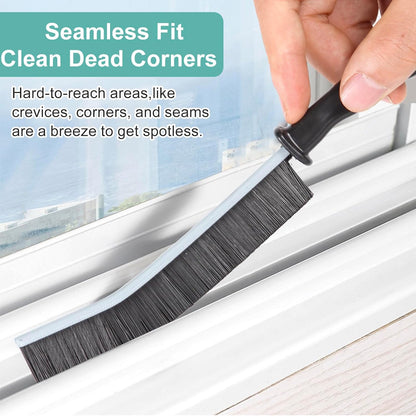 flat, rectangular brush head (9.3" x 5") designed for crevice penetration