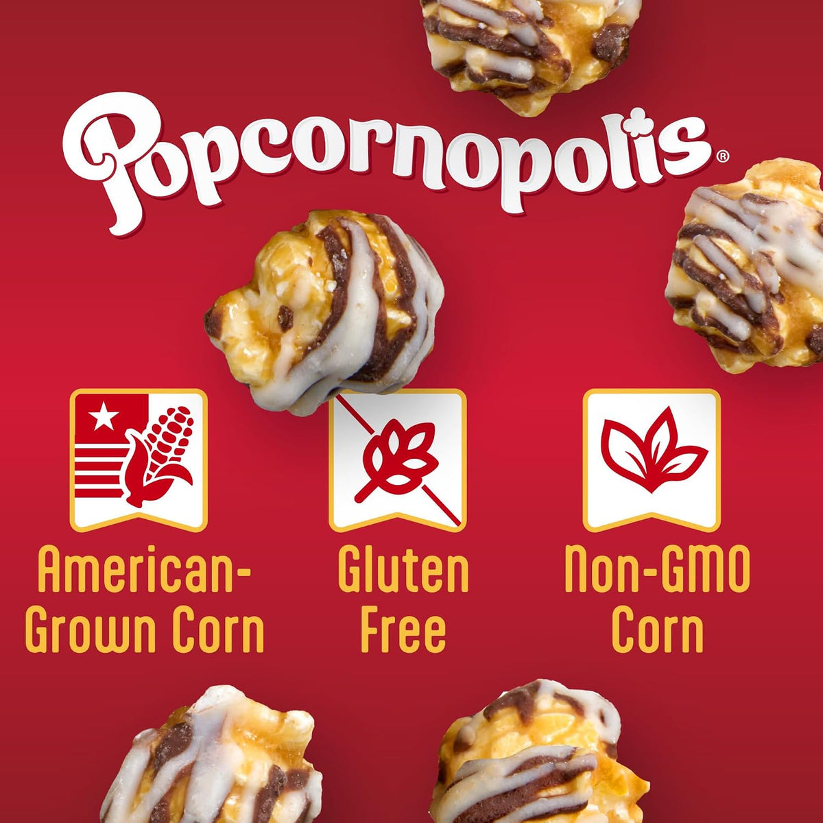 flavor options include double drizzle, caramel & kettle, and fuego