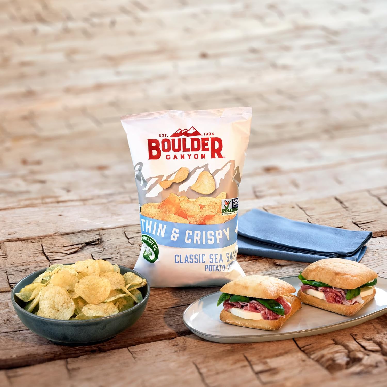 flavor range spanning sea salt, salted, barbecue, vinegar, cheddar sour cream, and jalapeno