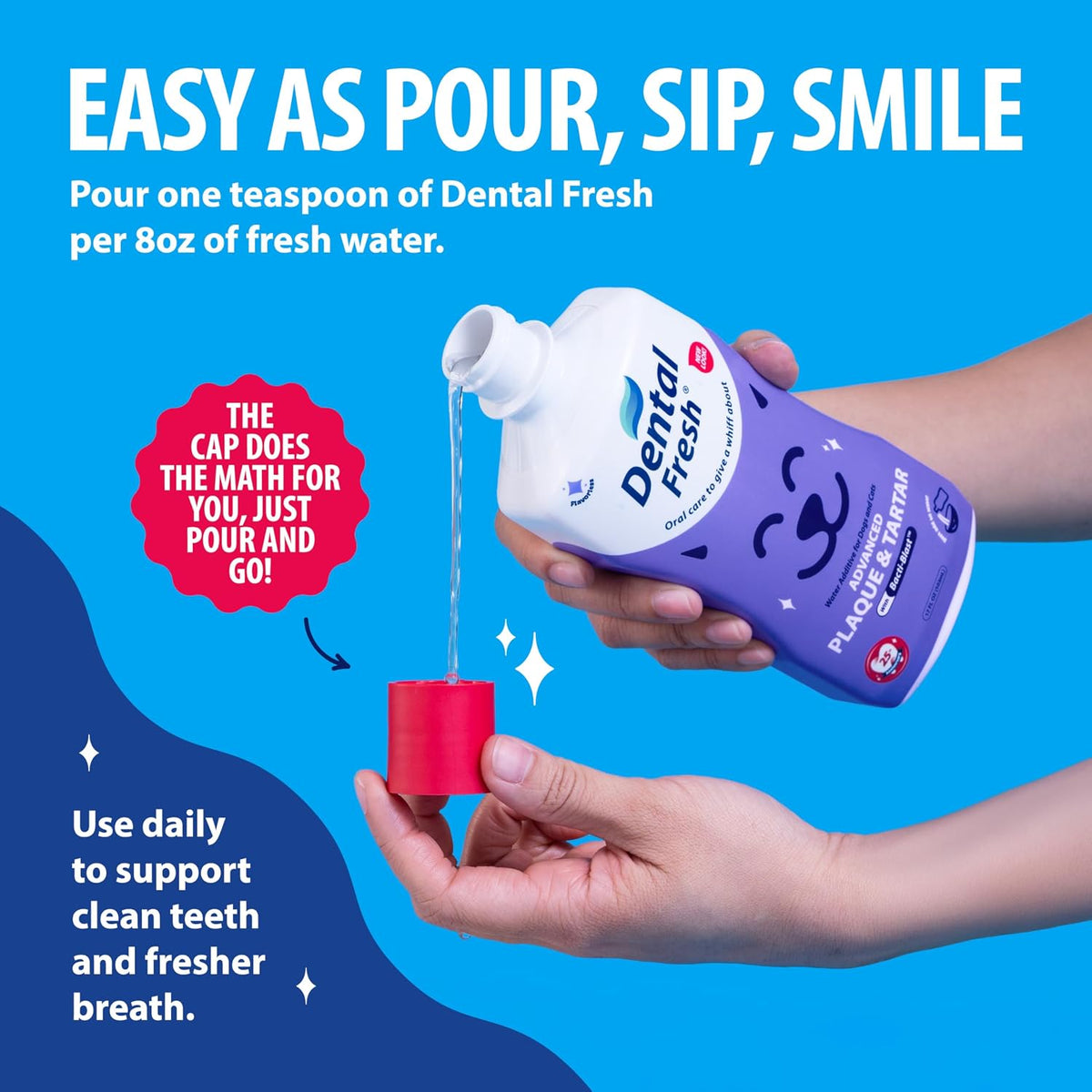 flavorless and scent-free formula that won't alter water taste