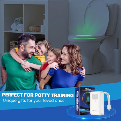flexible arm design that conforms to any toilet bowl shape