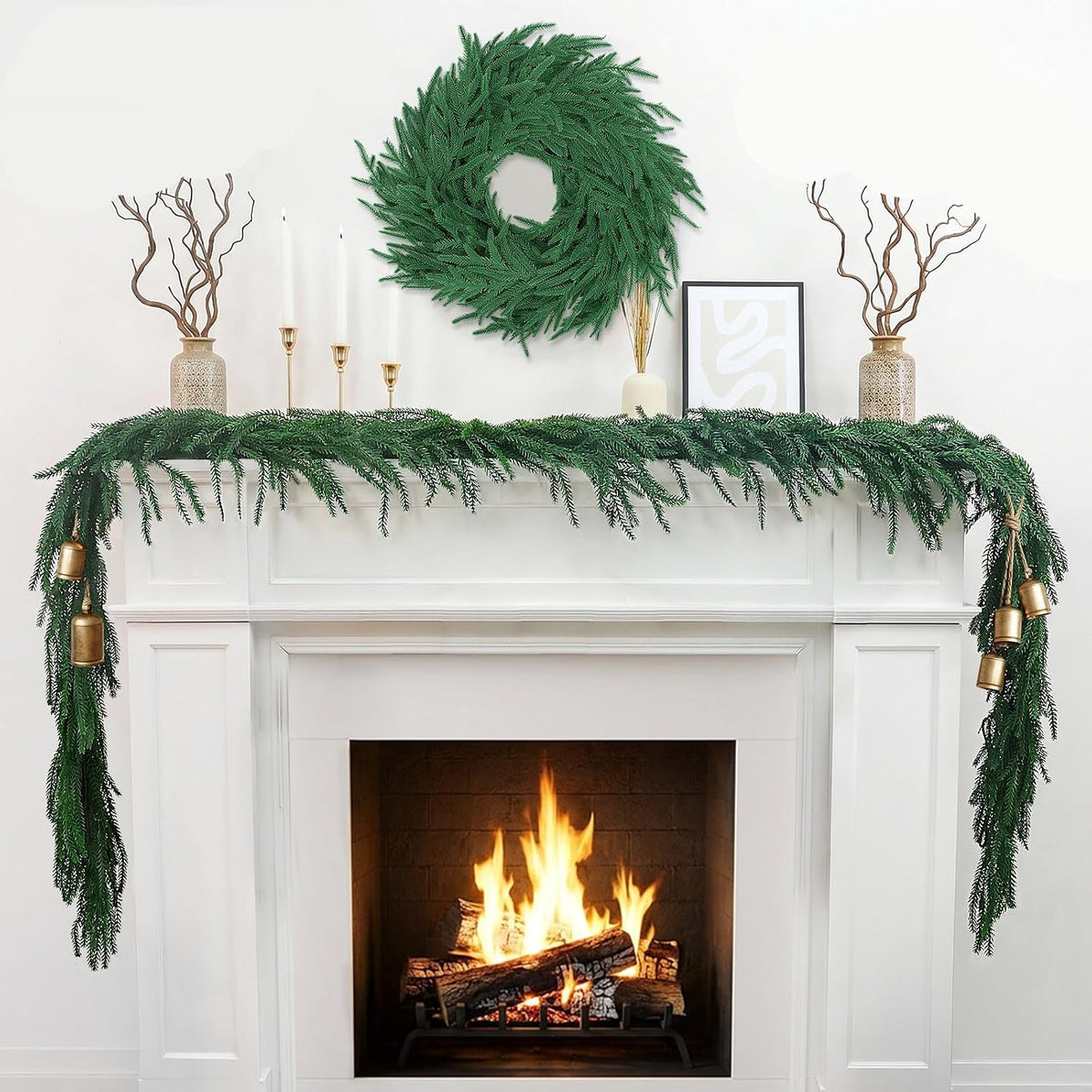 Northlight Vista Real Touch Faux Garland – Holiday Gift for Interior Decorators and Christmas Enthusiasts