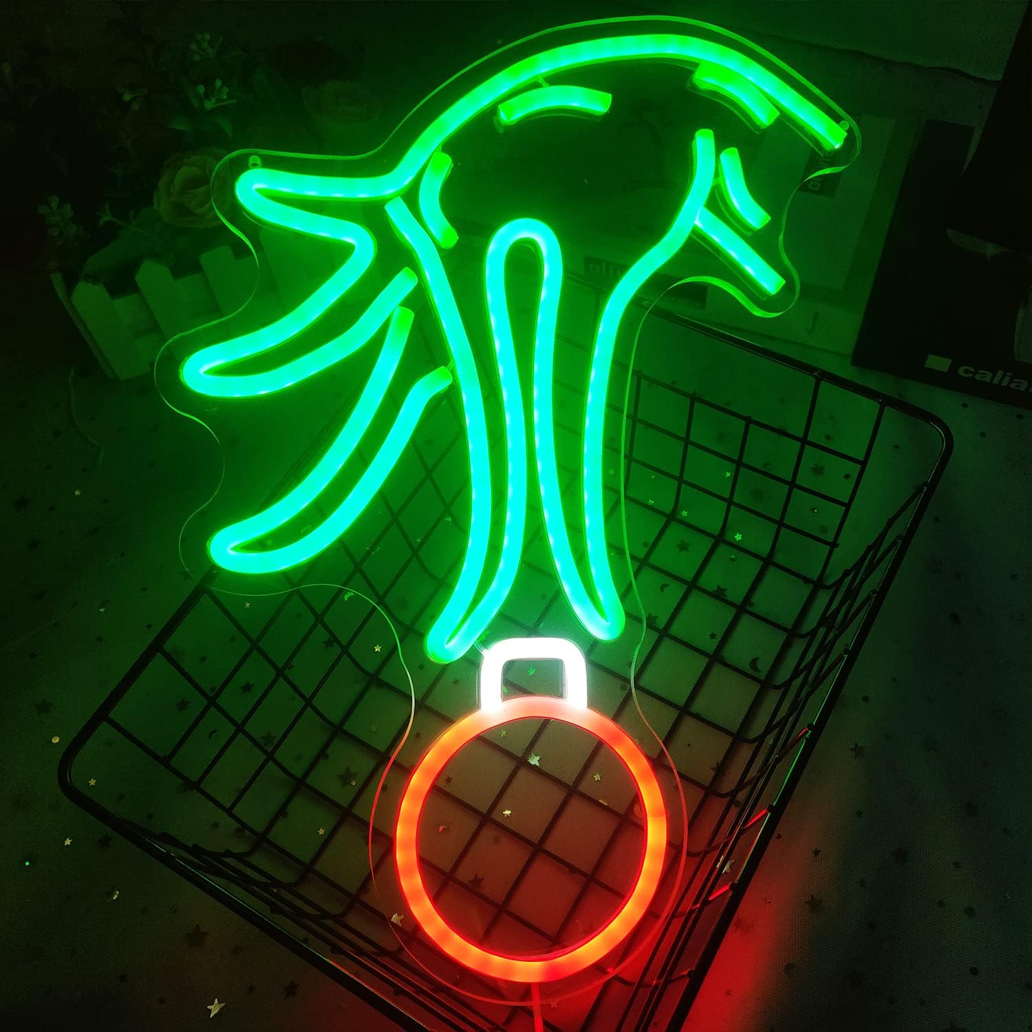 flexible led strip mounted on highly transparent acrylic back plate
