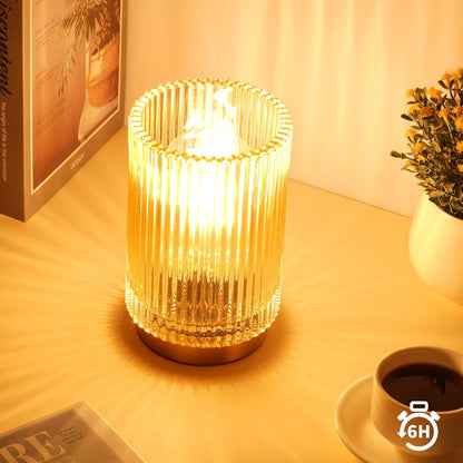 flicker-free led bulb with e26 base producing warm amber-toned light